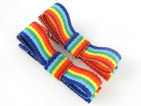 rainbow hair clips for baby girls