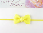 yellow baby bow headband for newborn