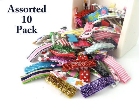 10 Pack Assorted Baby Hair Clips