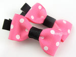 pink minnie hair bow clips baby girl