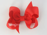 bright red hair bow 3 inch small baby girls hair bows