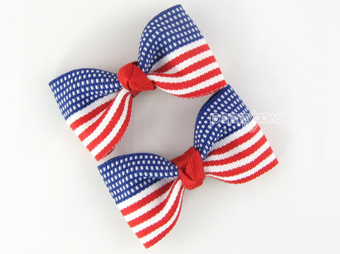 American flag 4th of july hair bow s for baby girls