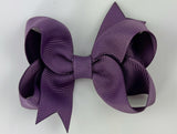 dark dusty purple baby girl 3 inch hair bow