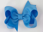blue 3 inch baby girl hair bows