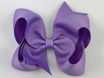 purple hair bow