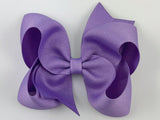 purple hair bow