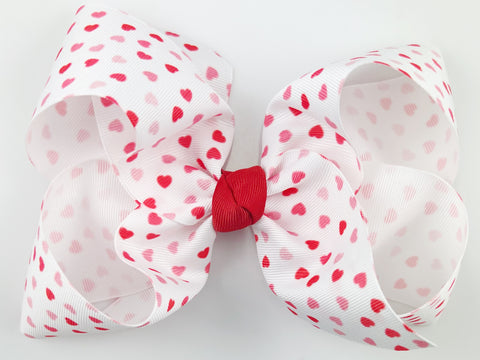 valentines day hair bow for girls