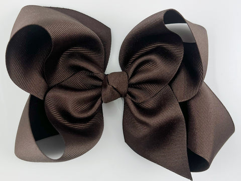 brown hair bow for girls
