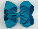 turquoise blue hair bow