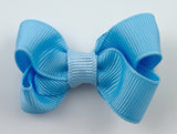 small light blue hair bow