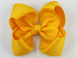sunflower golden yellow hair bow
