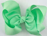 light green hair bow