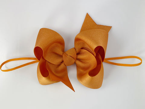 pumpkin spice baby bow headband