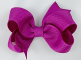 pinkish purple 3 inch baby girl hair bows