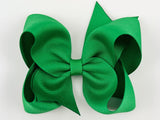 green hair bow