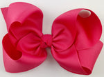 bright pink hair bow for girls