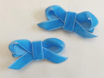 blue velvet hair bows for girls