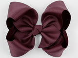 wine hair bow