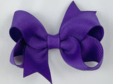purple 3 inch baby girl hair bows