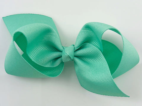 sea green hair bow
