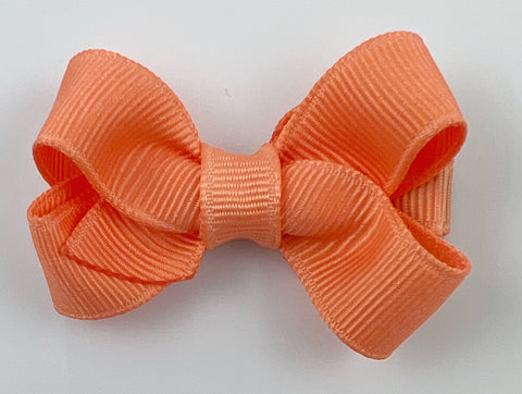 small light orange baby hair bow