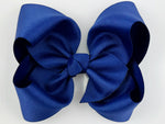 royal blue 5 inch hair bow