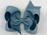 dusty blue hair bow