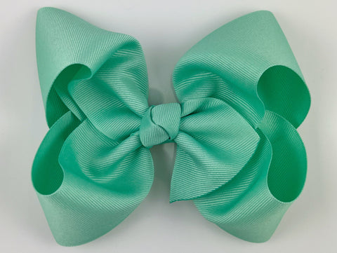 mint aqua hair bow