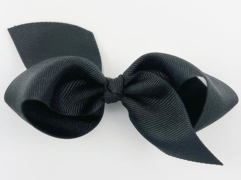 black hair bow for baby girl