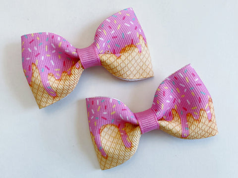 ice cream hair bows for baby girls