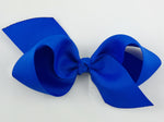 bright cobalt neon blue hair bow