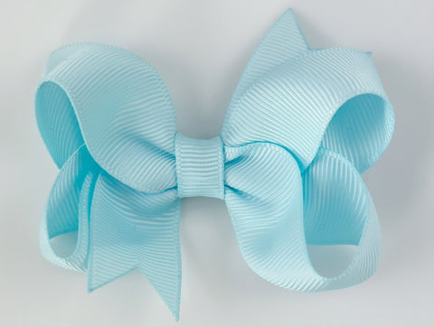baby blue baby girl 3 inch hair bow