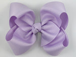 light purple big 5" girls hair bows