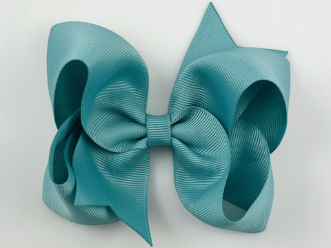 sea green hair bow