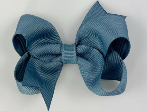 french blue baby girl 3 inch hair bow