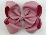 mauve hair bow