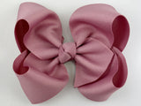 mauve hair bow