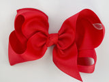 red hair bow for girls