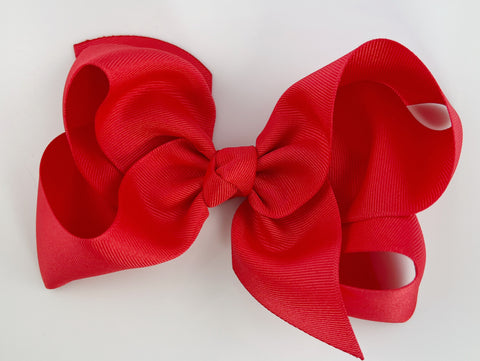 red hair bow for girls