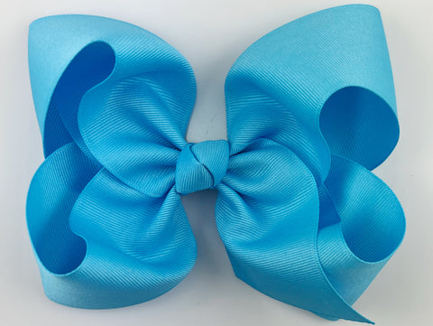 blue hair bow