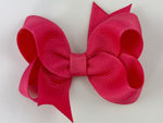 bright pink baby girl 3 inch hair bow