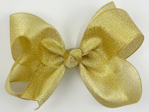 gold hair bow