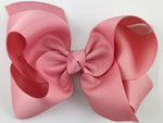 dusty rose hair bow