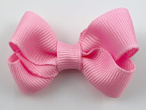 cotton candy pink small hair bow