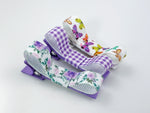 purple hair bow clips for baby girl