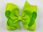lime green hair bow