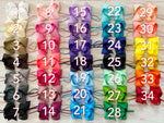 baby headbands with large bow color chart