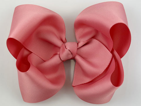 dusty rose hair bow