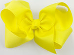 yellow hair bow for girls