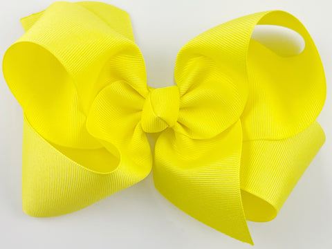 yellow hair bow for girls